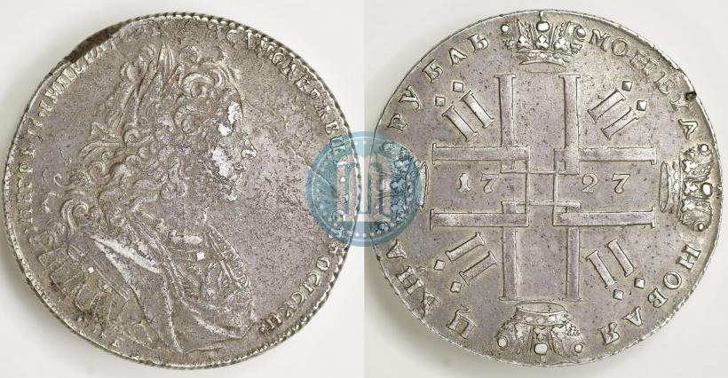 Picture 1 rouble 1727 year СПБ "Petersburg type"