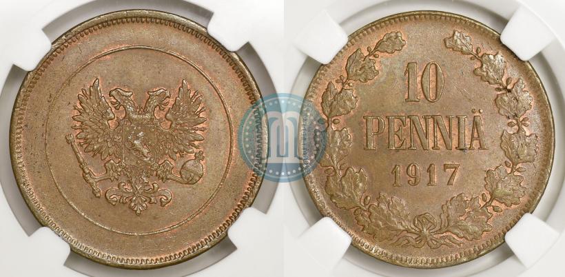 Picture 10 pennia 1917 year  