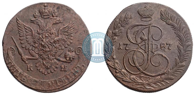 Picture 5 kopecks 1787 year КМ 