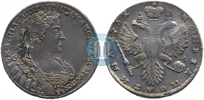 Фото Полтина 1732 года  